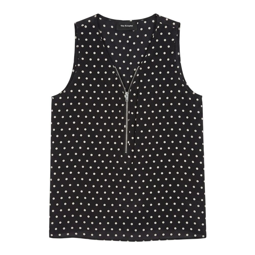 The Kooples Polka Dot Silk Blouse Size Small
